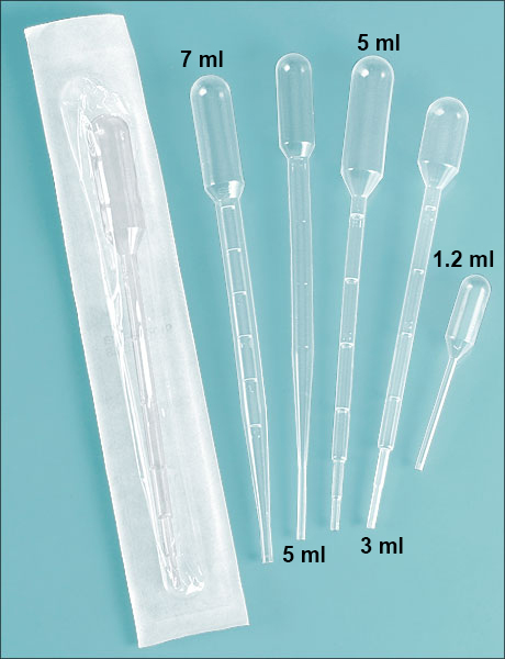 Disposable Pipettes, Natural Plastic Pipettes Disposable Transfer Pipettes, Sterile Individually Wrapped