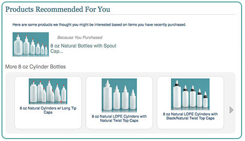 Recommended Products Page