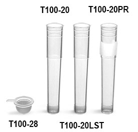 Test Tubes, Biotube™, Natural Polypropylene Cluster Tubes w/ Plastic Caps       