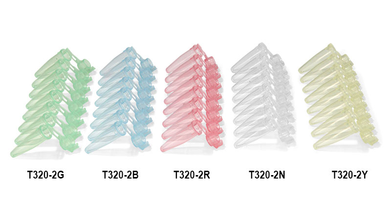 Test Tubes, PCR Tubes w/ Flat Plastic Caps      