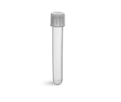 Plastic Test Tubes, Non Sterile Disposable Natural Polypropylene Culture Tubes w/ 2-Position PE Snap Caps      