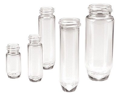 Glass Lab Vials, Clear Glass E-Z Ex-Traction High Recovery Vials w/ No Caps Included 