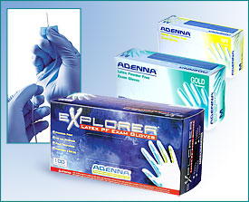 disposable exam gloves