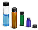 Glass Laboratory Vials w/ Screw Caps