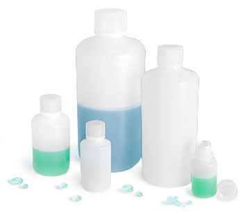 Natural HDPE Leak Proof Narrow Mouth Water Testing Bottles